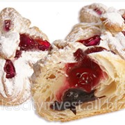 Печенье БОМ-БІК Слойка с вишней и шоколадом фото