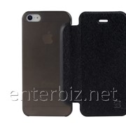 Чехол Hoco for iPhone 5/5S Ice series Leather case Black (HI-L035B), код 51893 фотография