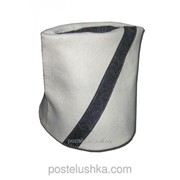 Шапка для сауны ПАПАХА светло-серый войлок, 100% шерсть фотография