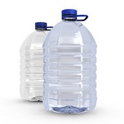 Бутылка пластиковая 5л прозрачный + пробка (35 шт/упак)