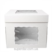 Коробка для торта, 350Х350Х350 мм, белая