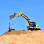 Продажа и доставка строительного песка. фотография