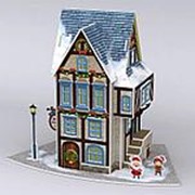 CubicFun Рождественский коттедж 4 (с подсветкой) (P804h)