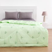 Одеяло Бамбук 140х205 см, полиэфирное волокно 200 гр/м, пэ 100% фото