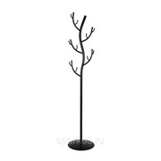 Вешалка-стойка металл. “Дерево“ 38х181см (15 рожков, черная) фотография