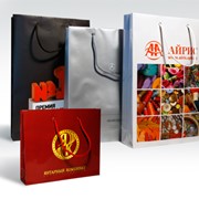 Изготовление подарочных пакетов с лого фото