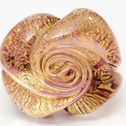 Кольцо Rosellina cristallo — аметист-золото фото