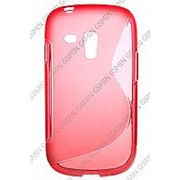 Чехол силиконовый для Samsung Galaxy S3 Mini (i8190) S-Line TPU (Красный) фото