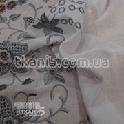 Ткань Батист вышивка ( белый) 1286