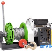 Лебедка KCD-M 500кг, 30м, U=220 В электрическая монтажная с рычагом Euro-Lift фото