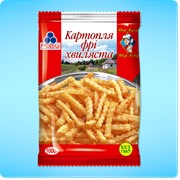 Картофель фри волнистый замороженный ТМ Рудь, 1000 г