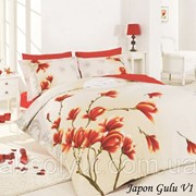 Комплект постельного белья Mariposa Satin Deluxe Japon Gulu Krem евро фотография