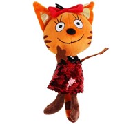 Мягкая игрушка «Карамелька в платье с пайетками», 16 см, музыкальная, Три кота фотография