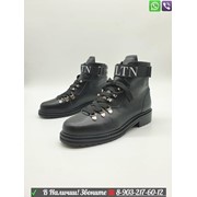 Высокие ботинки Valentino Валентино черные