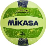 Мяч вол. пляжн. “MIKASA VSG“, р.5, синт.кожа (ТПУ),маш. сш,бут.кам, зелено-синий фотография
