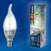 Лампа ALUMINIUM SMILE серия LED-CW37-4W/NW/E14/FR ALS01SL фото