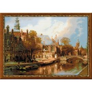 Набор для вышивки “Амстердам. Старая церковь и Церковь св. Николая Чудотворца“ фото