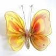 Бабочка средняя желто-рыжая 19*13 см фото