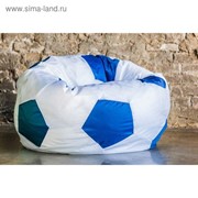 Кресло «Мяч» бело-голубой, оксфорд фотография