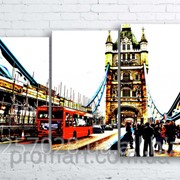 Модульна картина на полотні Лондонський Тауер Брідж код КМ100160-078 фото
