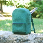 Рюкзак P010 зеленый Кожа