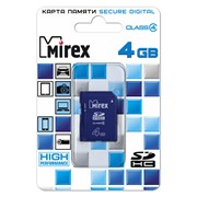 Карта памяти SDHC MIREX 4GB фотография