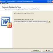 Recovery ToolBox for Word Personal (Recovery ToolBox) фотография