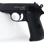 Пистолет пневм. Stalker SPPK (аналог "Walther PPK/S") к.4,5мм, металл, 120 м/с, черный, картон.коробка (12 шт./ уп.)
