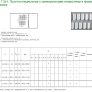 Полотна специальные Тип 4.7.2б1 с прямоугольными отверстиями и формовкой со смещением, пр-во Харьковский завод им. Фрунзе, Украина фото