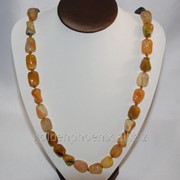 Бусы из камня Сердолик 108349027 фото