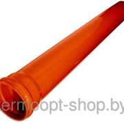 Труба канализационная 110/6000/3,2 оранжевая фотография