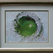 Картина Сочное яблоко, ручная работа фото