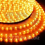 Дюралайт светодиодный, постоянное свечение(2W), желтый, 220В, бухта 100м фотография
