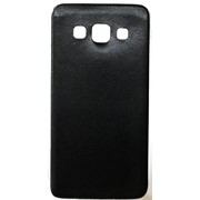 Чехол кожа на силиконе для Samsung Galaxy A3 SM-A300H Черный фотография