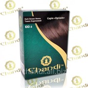 Краска для волос Chandi. Серия Органик. Темно-коричневый, 100г фото