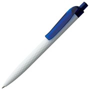 Ручка шариковая Prodir QS01 PMT-T, бело-синяя фото