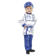 Карнавальный костюм для детей Вестифика русский народный для мальчика Гжель детский, 104-110 см фотография