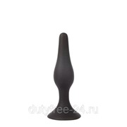 Чёрная анальная втулка Sex Expert - 10 см. фотография