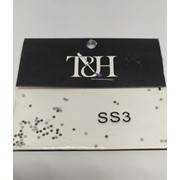 Стразы для ногтей SS3 T&H. (графит). фото