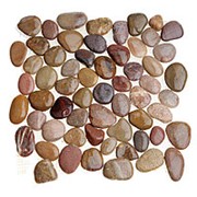 Каменная мозаика MS8002 ГАЛЬКА розовая фото