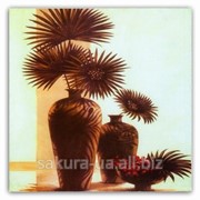 Картина Magnifique / 15х15 см / Два вазона / Сухоцветы e14457 фотография