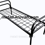 Кровать металлическая одноярусная КС-1 Эконом-класс 100х100мм 190х80 фото