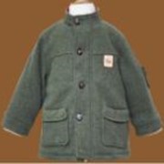 Пальто для девочки с утеплителем 100 темно зелёный