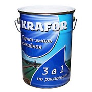 Грунт-эмаль по ржавчине белая (Krafor) 5,5кг