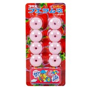 Круглые конфеты CORIS «Свистульки» с игрушкой (вкус клубника), 22 гр. Япония фото