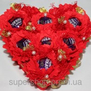 Букет из конфет Влюбленное сердце 229-18410232 фотография