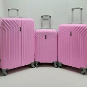 Набор из 3 чемоданов Корона розовый фото