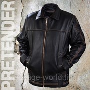 Мужская кожаная куртка Pretender PHANTOM тёмно -коричневый фотография