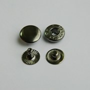 Кнопка стальная 12,5 мм, тип №54, цвет Темный никель