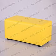 Банкетка/прямоугольник с сиденьем для магазина ПФ-2(желт) фотография